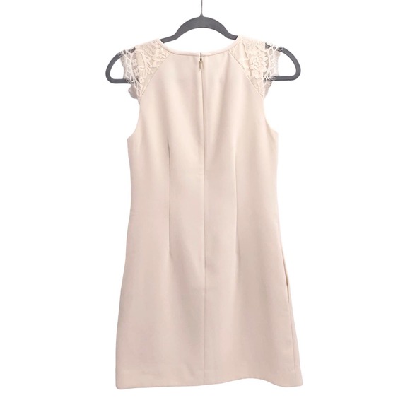 J. Crew Womens Size 00 Edged Lace Cap Sleeve Sheath Dress Knee Length - Picture 3 of 8